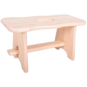   Rojaplast Tirolo fából készült mini szék/hokedli/sámli, fellépő natúr színben 19x40x21 cm