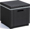 Keter Ice cube hordozható polyrattan hűtőláda - grafit - 40 L 