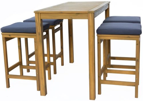 Rojaplast Colin akácfából készült kerti bár garnitúra - négyszemélyes