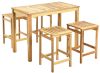 Rojaplast Colin akácfából készült kerti bár garnitúra - négyszemélyes