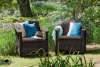 Keter Corfu duo polyrattan kerti fotelek, 2db - barna