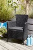 Keter Trenton Dining polyrattan kerti szék - grafit