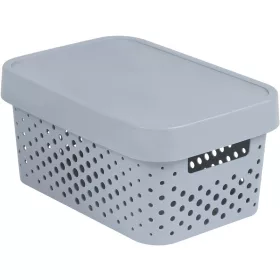   Curver Infinity dots 4,5 L műanyag tároló doboz tetővel - szürke