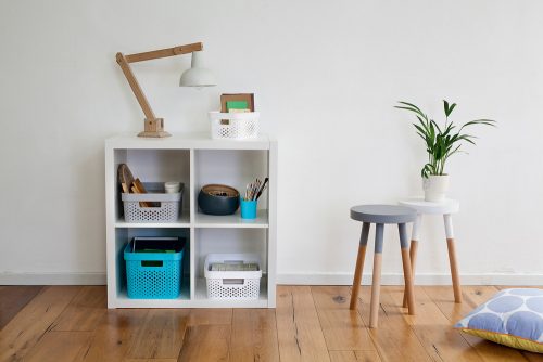 Curver  Infinity dots white 17 L  műanyag tároló doboz tetővel - fehér