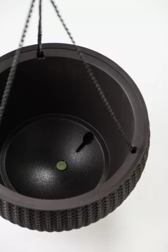 Keter Hanging sphere polyrattan függő virágcserép - barna