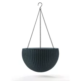   Keter Hanging sphere polyrattan függő virágcserép - grafit