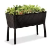 Keter Easy grow polyrattan virágláda - barna