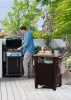 Keter unity műanyag kerti grill asztal 105 L - barna