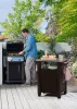 Keter unity műanyag kerti grill asztal 105 L - barna