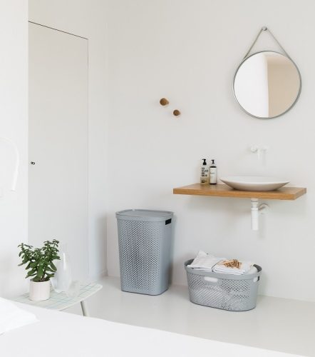 Curver Infinity dots műanyag szennyestartó 59L szürke