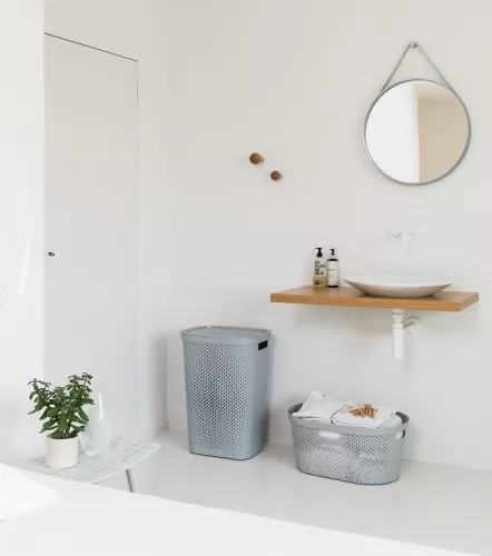 Curver Infinity dots szennyeskosár 39L - szürke
