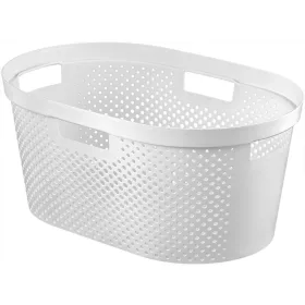 Curver Infinity dots szennyeskosár 39L - fehér