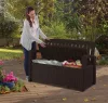 Keter Patio műanyag kerti pad tároló funkcióval, barna - 140 cm 