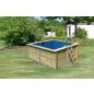   Karibu „Téglalap alakú medence 1” fából (nyomáskezelt) 3,1x2,8 m