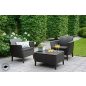   Keter Salemo balcony polyrattan kerti bútor garnitúra - grafit 