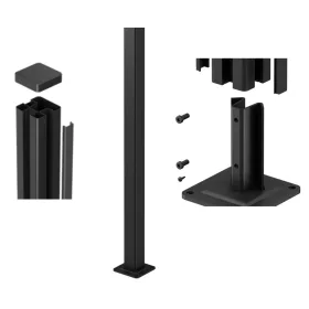   KETER alumínium fix rögzítésű kerítésoszlop 180 cm - antracit