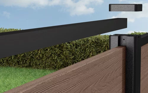 KETER alumínium fix rögzítésű kerítésoszlop 180 cm - antracit