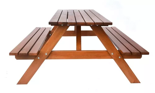 Rojaplast Piknik 200 cm fenyőfából készült egybeépíthető kerti bútor garnitúra