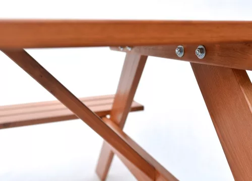 Rojaplast Piknik 200 cm fenyőfából készült egybeépíthető kerti bútor garnitúra