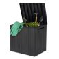 Keter City box műanyag tároló doboz, grafitszürke - 113L