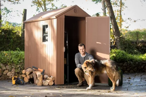 Keter Darwin 4x6 műanyag kerti ház, tároló - barna