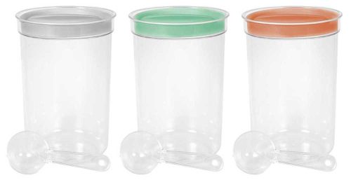 Curver Mix set műanyag élelmiszertároló doboz mérőkanállal  - 1,7 L