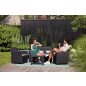 Keter Marie set 4 grafit műrattan kerti bútor garnitúra