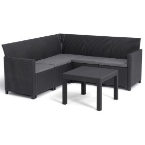   Keter Marie corner set 5 műrattan kerti sarok garnitúra - ötszemélyes