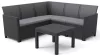 Keter Claire 5 seat műrattan kerti sarokbútor garnitúra, grafit