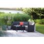   Keter Claire 5 seat műrattan kerti sarokbútor garnitúra, grafit