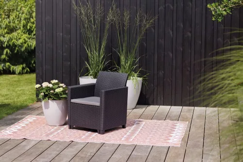 Keter Marie duo grafit műrattan kerti bútor garnitúra, két fotel