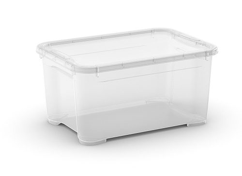 CURVER T Box "XS" műanyag tároló doboz fedéllel 13,5 L - átlátszó