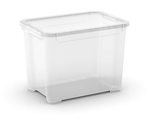 CURVER T Box "S" műanyag tároló doboz fedéllel 20 L - átlátszó