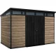 Keter PENT SIGNATURE HORIZONTAL 11×7 kerti fészer – DECOCOAT, 7,39 m², Ashwood