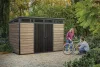 Keter PENT SIGNATURE HORIZONTAL 11×7 kerti fészer – DECOCOAT, 7,39 m², Ashwood