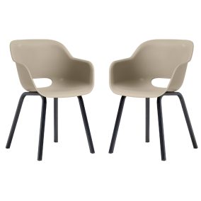   Keter Noa Duo műrattan kerti szék készlet (2 darab) - tópszín