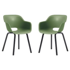   Keter Noa Duo műrattan kerti szék készlet (2 darab) - olívazöld