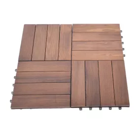   Rojaplast thermowood fa+műanyag padlóburkolat, 6 db/ csomag - barna