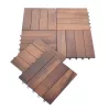 Rojaplast thermowood fa+műanyag padlóburkolat, 6 db/ csomag - barna