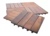 Rojaplast thermowood fa+műanyag padlóburkolat, 6 db/ csomag - barna