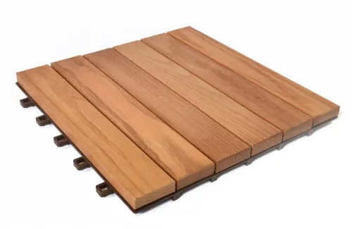 Rojaplast thermowood fa+műanyag padlóburkolat, 6 db/ csomag - barna