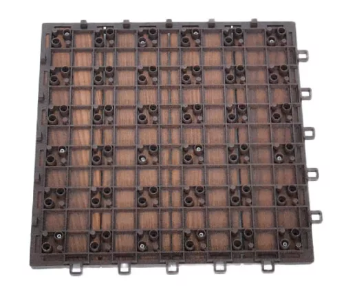 Rojaplast thermowood fa+műanyag padlóburkolat, 6 db/ csomag - barna