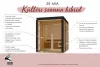 Karibu Ares 2. kültéri szaunakabin 5 fő részére – kályha nélkül, terasszal és lamellafallal