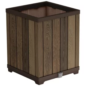   Keter Deco Square Tall Walnut műanyag virágláda 45,5 x 45,5 x 55 cm