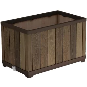   Keter Deco Rectangle Tall Walnut műanyag virágláda 76 x 45,5 x 45,5 cm