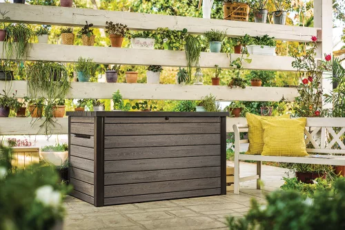 KETER SIGNATURE HORIZONTAL tárolóbox 870 L – Ashwood (kőrisfa hatású)