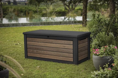 KETER SIGNATURE HORIZONTAL tárolóbox 630 L – Walnut (dió szín)
