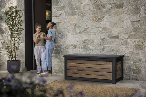 KETER SIGNATURE HORIZONTAL tárolóbox 630 L – Walnut (dió szín)