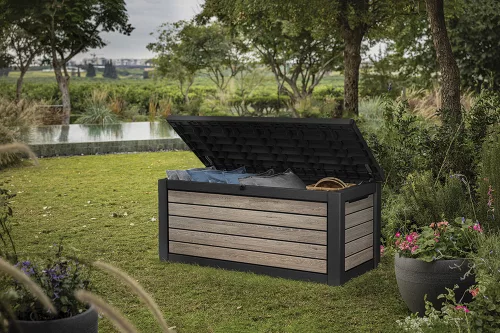 KETER SIGNATURE HORIZONTAL tárolóbox 630 L – Ashwood (kőrisfa hatású)