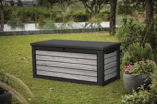KETER SIGNATURE HORIZONTAL tárolóbox 630 L – Storm Grey (vihar szürke)